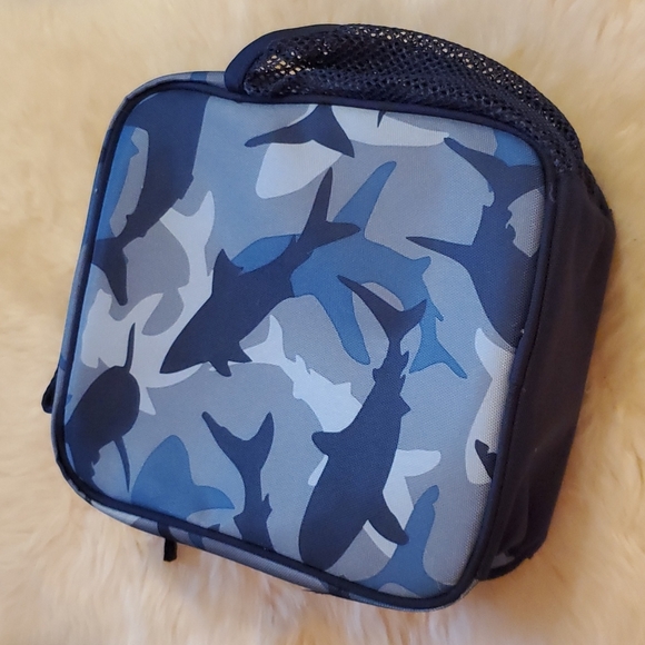 Pottery Barn kids Shark Camo LunchBag - "Colten" - Picture 2 of 8